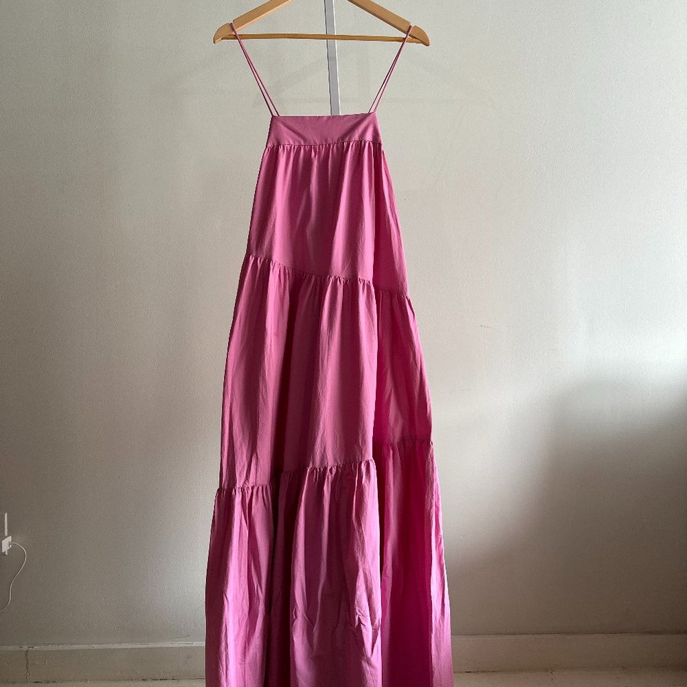 Mango pink maxi dress